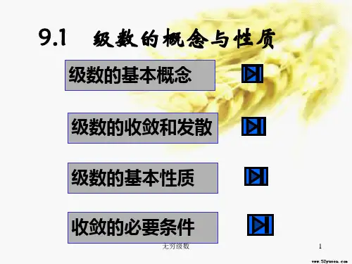 无穷级数的概念与性质(课堂PPT)