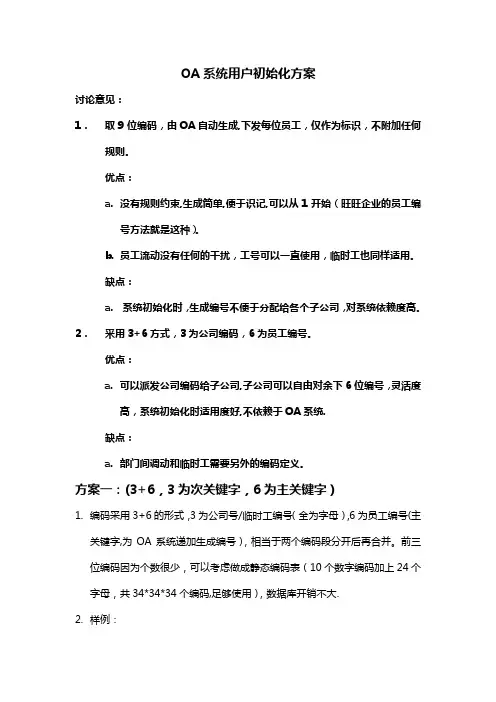 人力资源管理系统编码规则
