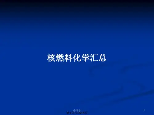 核燃料化学汇总PPT教案