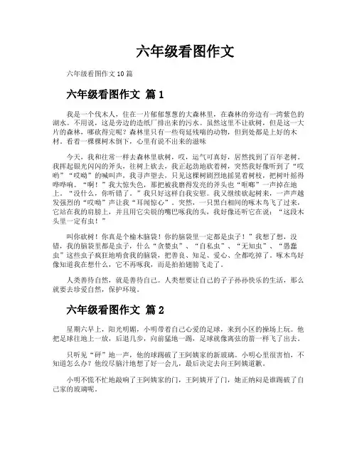 六年级看图作文