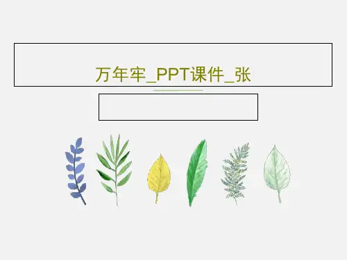 万年牢_PPT课件_张PPT文档共23页