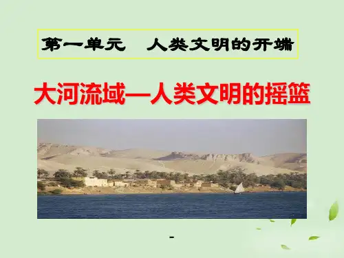 九年级历史上册_1.2《大河流域--人类文明的摇篮》-课件_人教新课标版