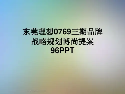 东莞理想0769三期品牌战略规划博尚提案96PPT