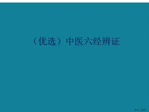 中医六经辨证ppt详解.