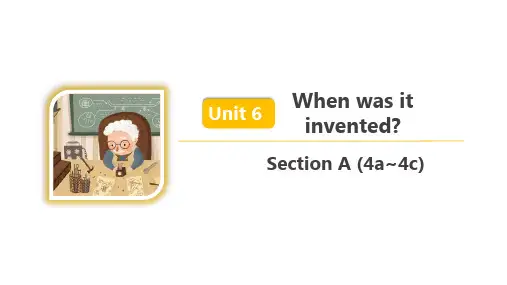人教版英语九年级全一Unit 6 Section A (4a~4c)课件