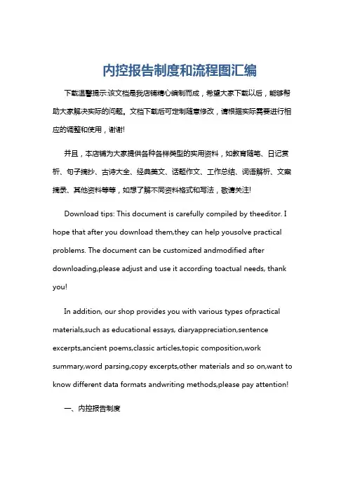 内控报告制度和流程图汇编
