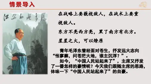 《中国人民站起来了》ppt课件
