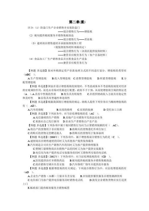 税法复习资料(1) (1)