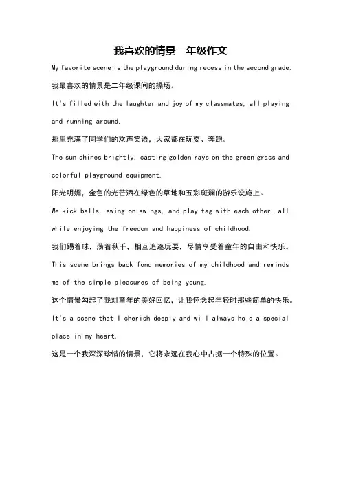 我喜欢的情景二年级作文
