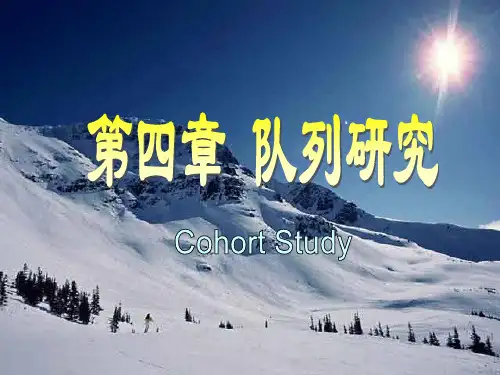 第四章 队列研究PPT课件