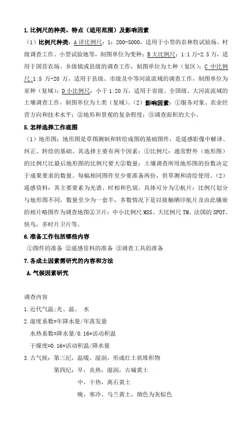 土壤与土地资源调查