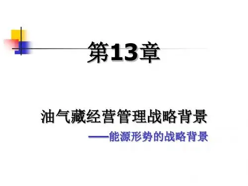 油气藏经营管理战略背景概述(PPT 79页)