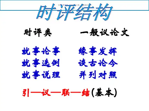 时评类作文的写法公开课获奖课件省赛课一等奖课件