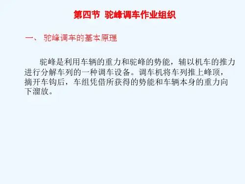 第五章第四节驼峰调车作业组织