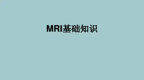 磁共振成像系统组成