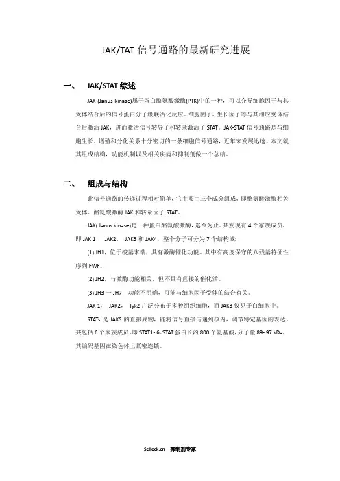 JAK_STAT信号通路的最新研究进展