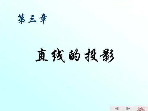 教学课件：线的投影