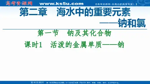 2020-2021学年化学新教材人教必修第一册：第2章 第1节 课时1 活泼的金属单质——钠