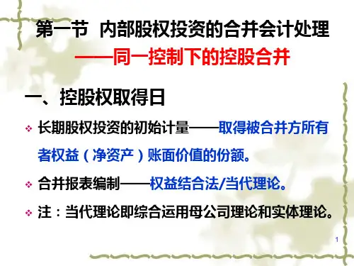 合并财务报表PPT144页