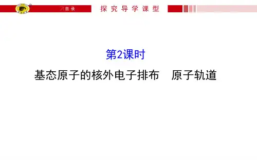 基态原子的核外电子排布之原子轨道(共54张PPT)