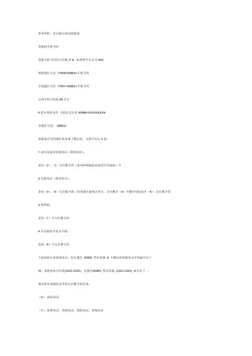 国际区号