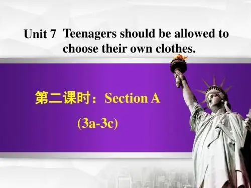 人教版九年级英语上册(课件)：Unit 7 Section A (3a3c)