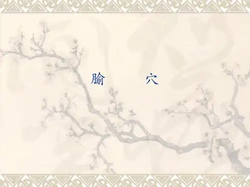 02腧穴概论