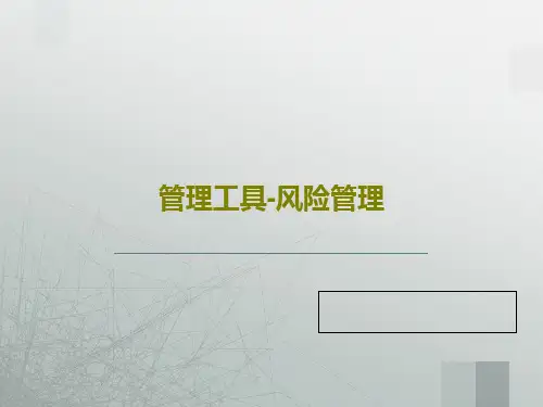 管理工具-风险管理PPT文档共30页