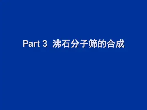Part 3-沸石分子筛的合成