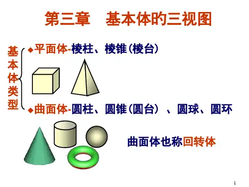 基本体的三视图