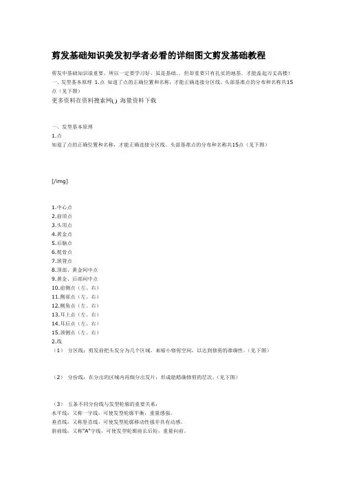 美容美发业-美发师培训-剪发基础知识教材(图文并茂)(DOC 12页).doc