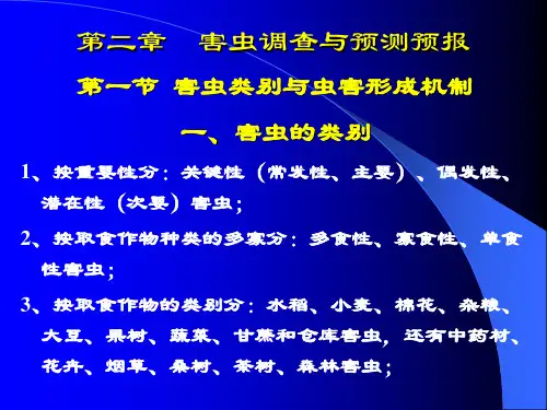 害虫调查与预测预报