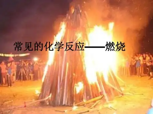 沪教版九年级化学第四章第一节常见的化学反应——燃烧