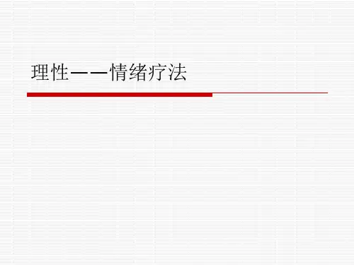 12理性情绪疗法