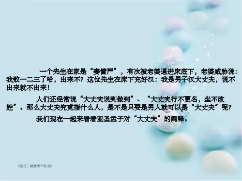 《孟子二章富贵不能淫》