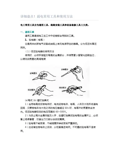 详细盘点!弱电常用工具和使用方法