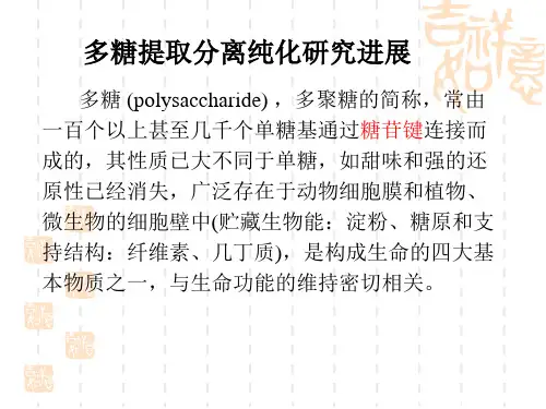 多糖研究进展