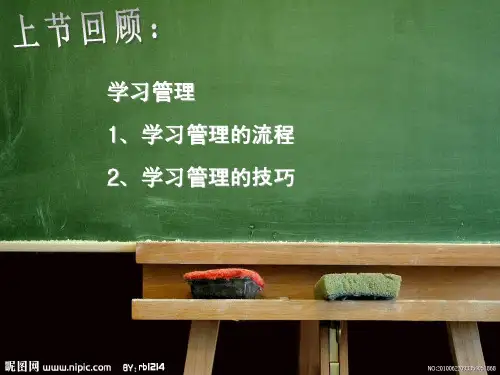 《自我管理教程》3时间管理