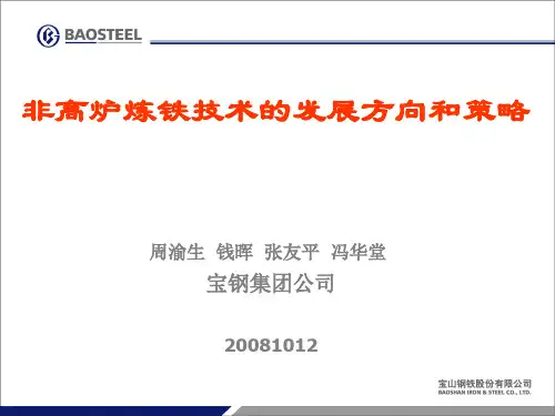 非高炉炼铁技术的发展方向和策略-周渝生老师