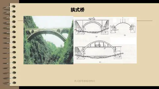 拱式桥等桥梁的特点
