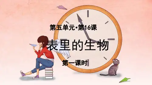 统编部编版六年级语文下册第16课《表里的生物》精美课件