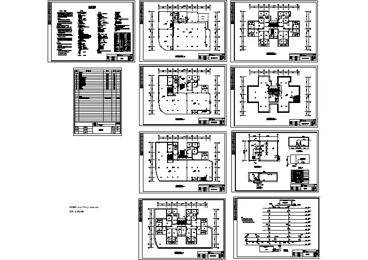 某地商住综合楼建筑设计CAD方案图