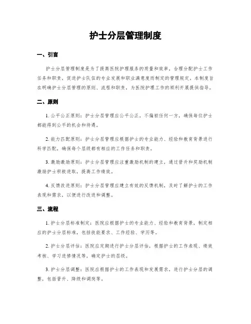 护士分层管理制度