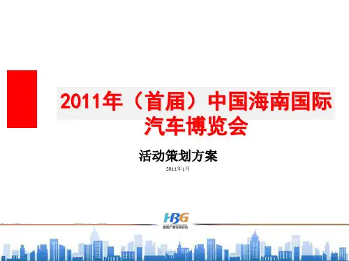 中国海南国际汽车博览会策划方案(ppt 22页)PPT学习课件