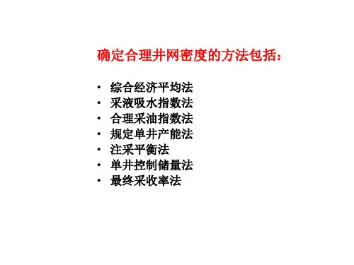 井网密度