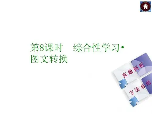 中考语文复习课件(1)基础运用【第8课时】综合性学习-图文转换(15页)