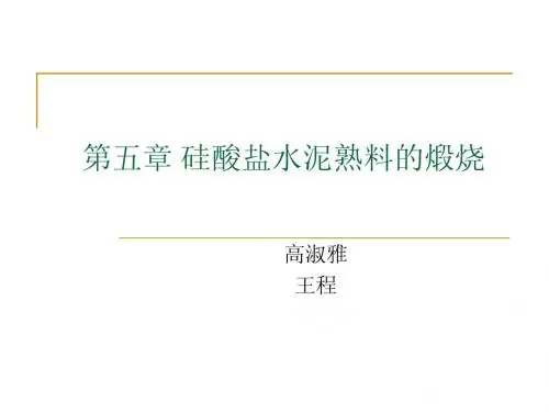 第五章硅酸盐水泥的煅烧
