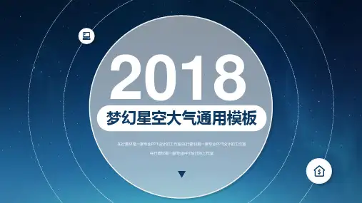 梦幻大气星空风格通用动态PPT模板素材方案