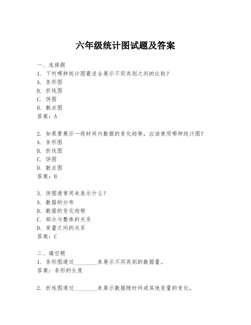 六年级统计图试题及答案