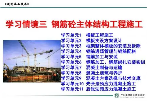 学习单元1：模板工程施工1